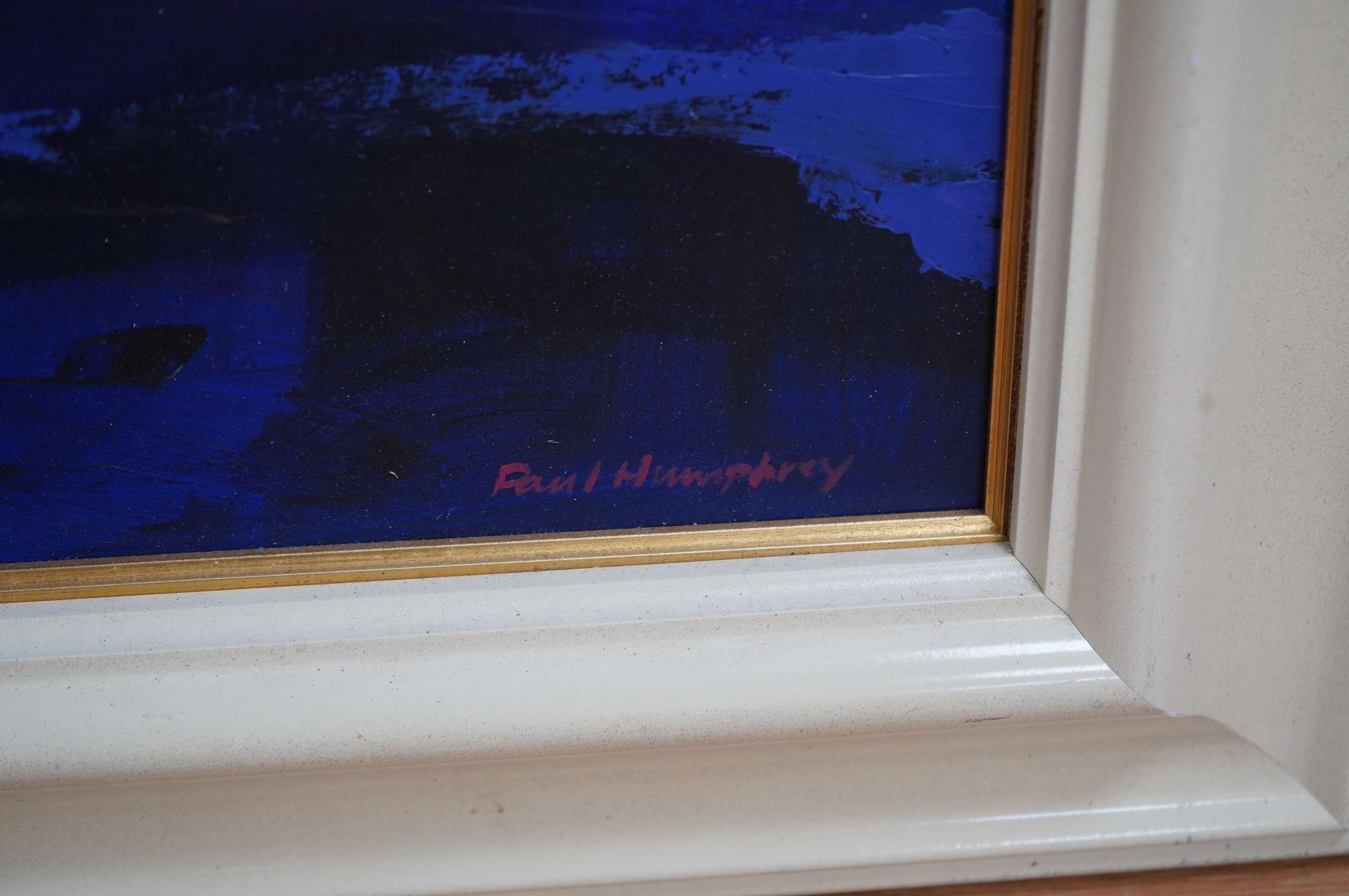 Paul Humphrey, Contemporary oil on board, Abstract composition, Study of a woman, signed, 64 x 58cm. Condition - good
